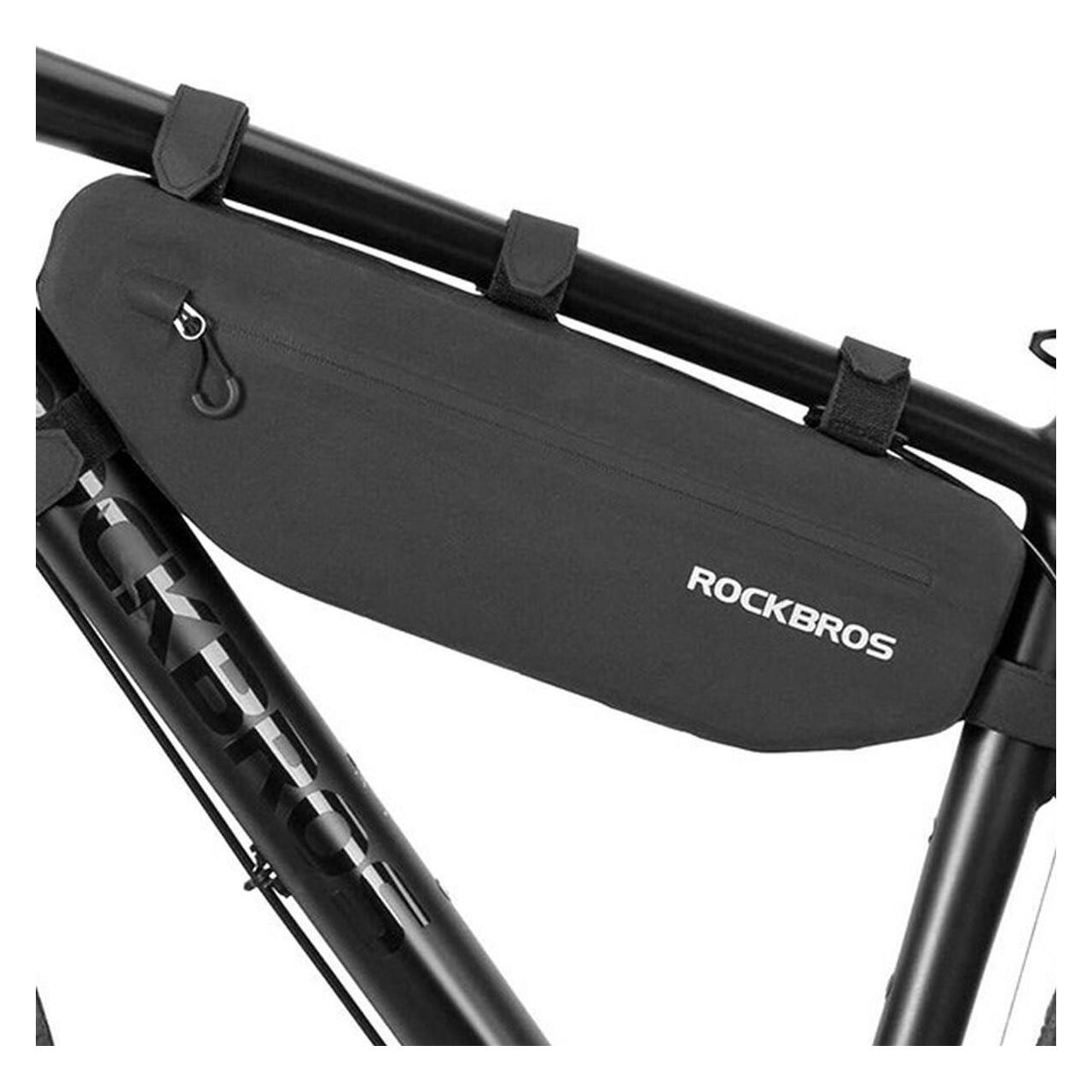 Rockbros AS-043 bicycle bag with Velcro 3l - black (3 l, Rahmentasche) (1701423730)