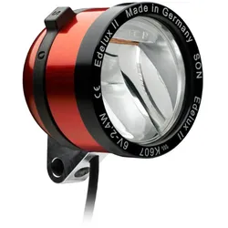 SON Dynamo LED Scheinwerfer Edelux II 140 cm Kabellänge | StVZO rot e