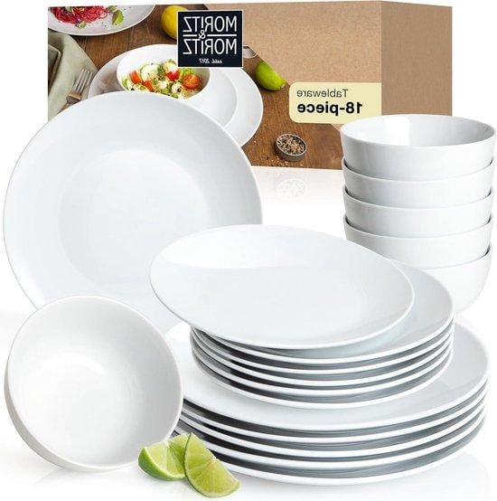 Moritz & Moritz 18-delige servieset voor 6 personen, wit
