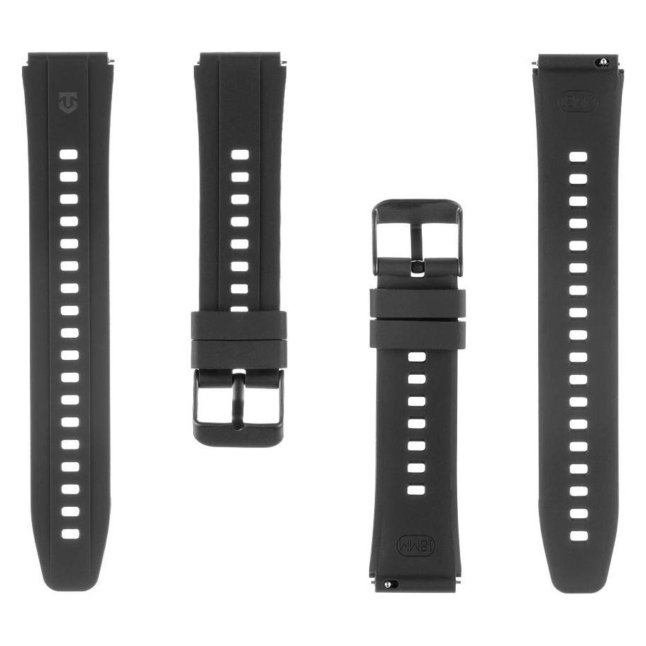 Tactical Strap Quick Release Silicone Band 18mm Black (Silikon) (57983126073)