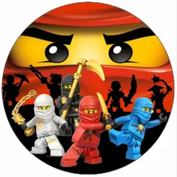 Essbares Papier, Lego Ninjago-Kämpfer, 19,5 cm