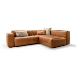 Bullfrog Ecksofa 1001 Camp Leder Gold Kupfer