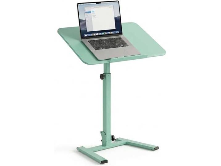 Bureau assis-debout mobile pliable MUSSO D7 - vert