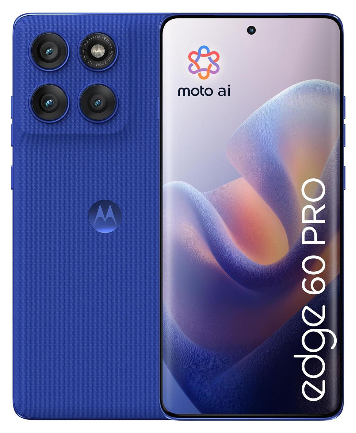 Motorola Edge 60 Pro, PANTONE dazzling blauw