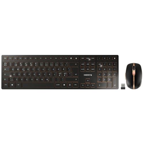 Cherry DW 9100 SLIM Wireless Keyboard and Mouse Set Pan-Nordic
