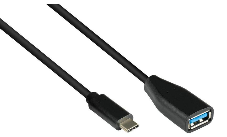 Good Connections 2811-OTG USB 3.2 Gen.1 OTG Kabel USB-C naar USB-A Blauw