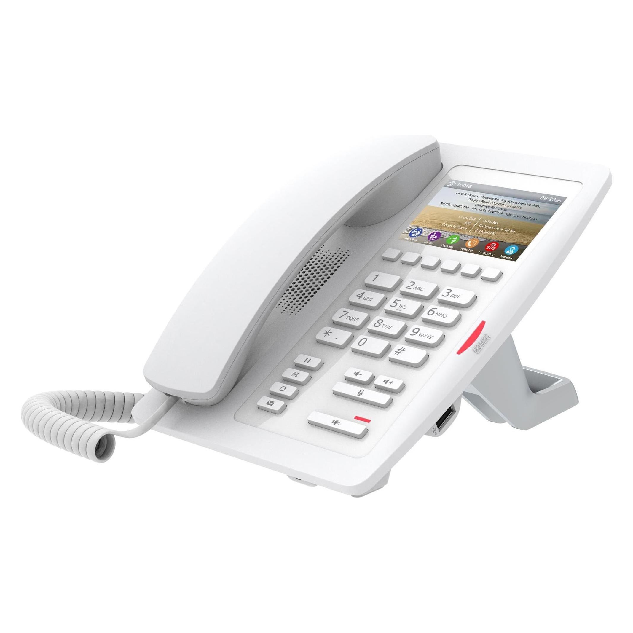 Fanvil H5W-White, H5W-White---WiFi Hotel Phone / SIP / POE / Wi-Fi 5 (H5W-White)