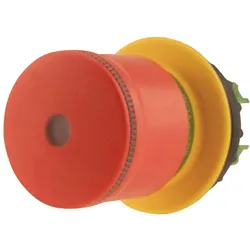 Eaton 197537 NOT-HALT-/NOT-AUS-Taste, RMQ-Titan, Pilzform, 30 mm, beleuchtbar mit LED-Element, Zugentriegelung, rot (RAL 3000), gelb M22-PVL30  - 5 Stück