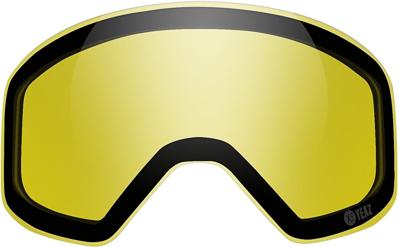 Snowboardbrille YEAZ "Magnetisches Wechselglas CLOUDY APEX", gelb, Sportbrillen