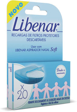 Libenar Filtros Protectores para Aspirador Nasal 20 un