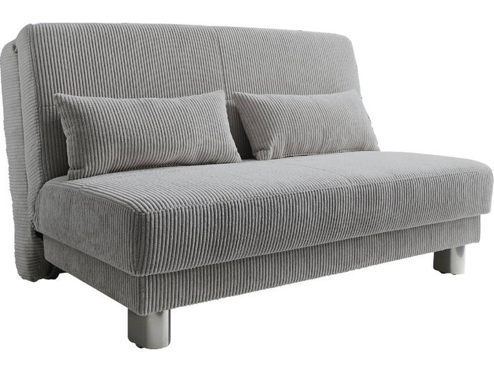 Schlafsofa HOME AFFAIRE Gina , grau, B:80cm H:86cm T:195cm, Sofas, Schlafsofa, mit einem Handgriff vom Sofa zum Bett