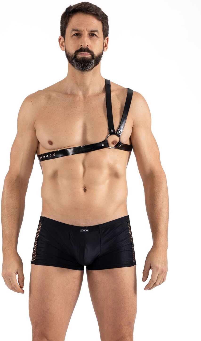 Look Me Harnais homme simili cuir double lanières sur épaule - LM302400308