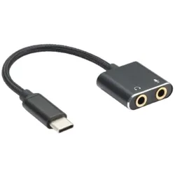 D2 Diffusion Adaptateur USB-C / Jack Audio + Micro - Carte son externe compatible Windows/Mac, Audio Adapter