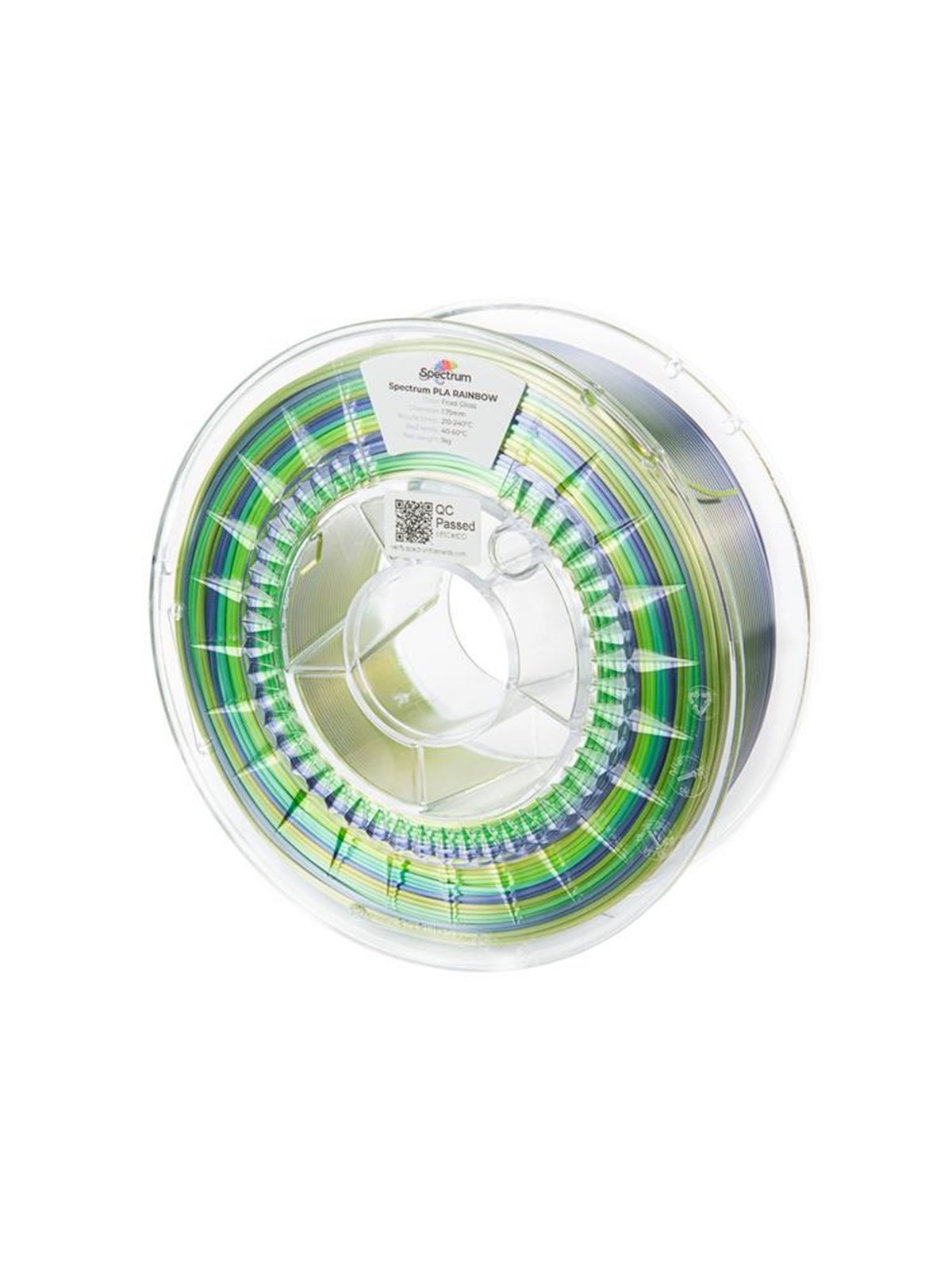 Spectrum 3D Filament / PLA SILK Rainbow / Frost Gloss / ? 1.75 mm / 1 kg, 1kg