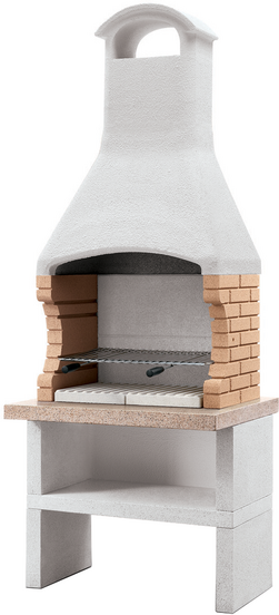 Palazzetti Ariel - Modul-Grillkamin aus Beton - für Holz und Holzkohle