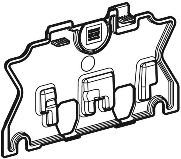 Geberit Schutzplatte Sigma60 242583001 für Sigma UP-SPK, 12 cm
