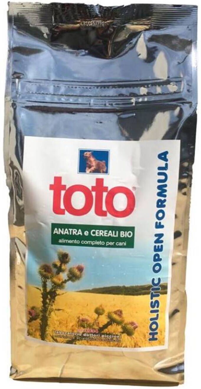 Toto 1,5 Kg Holistic Open Formula Anatra e Cereali Bio per Cani