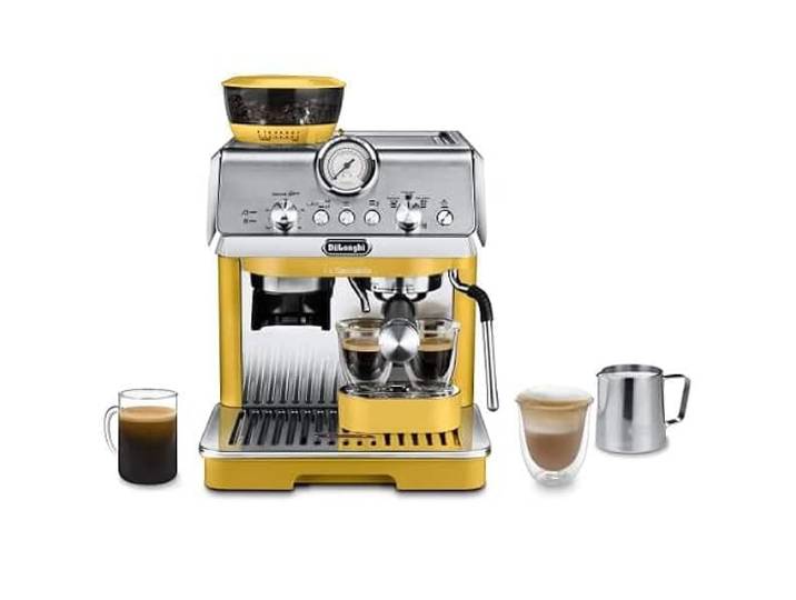 De'Longhi EC9155.YE La Specialista Arte\, Macchina da Caffè Espresso\, Macinacaffè Integrato\, Funzione Latte Art\, Colore Giallo