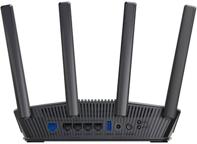 Router Inalámbrico Asus RT-BE82U/ WiFi 7/ 6500Mbps/ 2.4GHz 5GHz/ 4 Antenas/ WiFi 802.11be/ax/ac/n/a/ - n/b/g