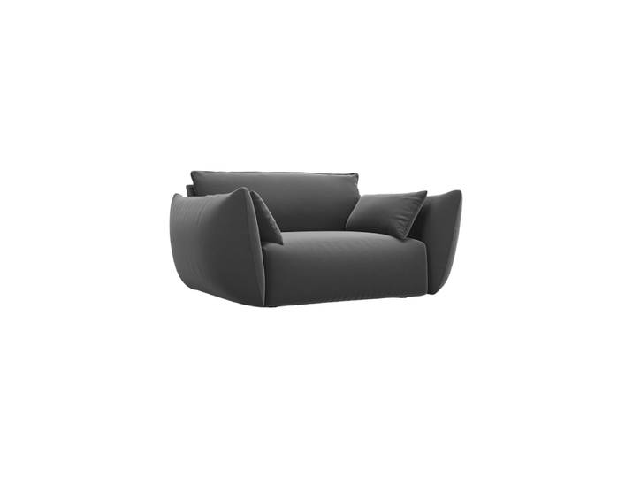 Design Sessel Clau Samt Dunkelgrau chosen by Bloomingloft