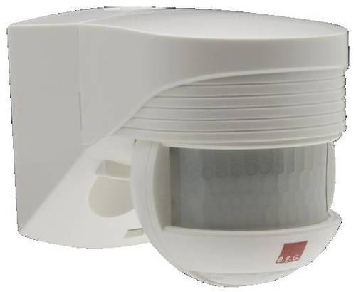 B.E.G. Brück 91002 Aufbau, Aufputz Bewegungsmelder 200 ° Relais Weiß IP54