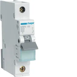 Hager MBN150 Leitungsschutzschalter 1 polig 6kA B-Charakteristik 50A 1 Modul