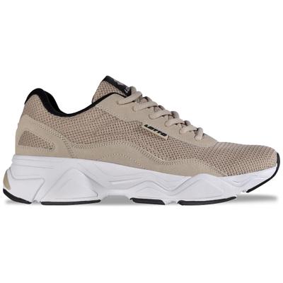 Sneaker LOTTO, Herren, Gr. 43, beige (beige, schwarz), Kunstfaser, Synthetik, mehrfarbig, Schuhe Sneaker, - mit voluminöser Mittelsohle für Dämpfung & Leichtigkeit