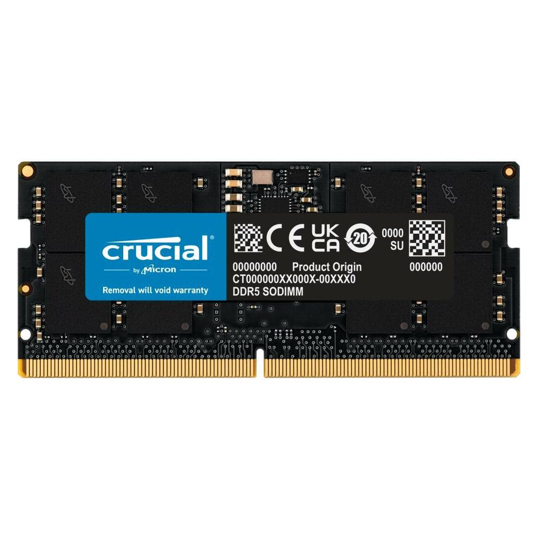 Crucial CT16G48C40S5 (1 x 16GB, 4800 MHz, DDR5-RAM, SO-DIMM) (CT16G48C40S5)