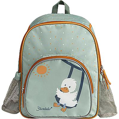 Kinderrucksack STERNTALER "Edda", Kinder, Gr. B/H/T: 24cm x 30cm x 10cm, grün (steingrün), Polyester, Rucksäcke