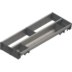 Blum Orga-Line Besteckeinsatz Facheinteilung Set ZSI.XXXKI2N, NL 550mm, grau, Besteckkasten, Grau