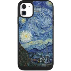 Nivocase Handyhülle für Apple iPhone 11 Hülle NIVOpure Case Schwarz Kunst The Starry Night (Apple iPhone 11), Smartphone Hülle, Schwarz