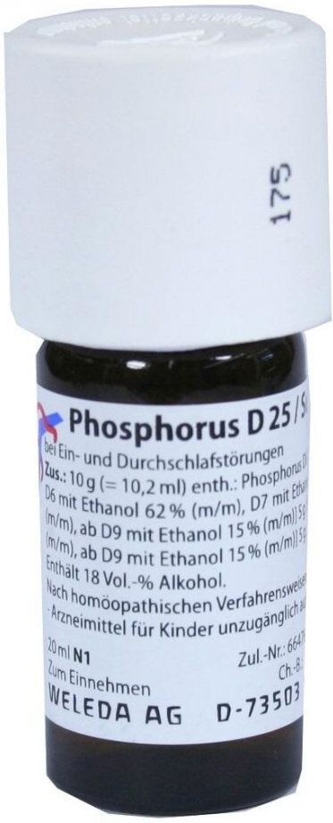 Weleda Phosphorus D 25/ Sulfur D 25 aa Dilution