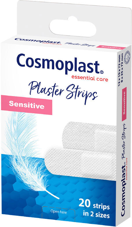 Cosmoplast apósitos sensitive quick-zip 20 u