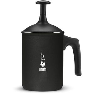 Bialetti Milchaufschäumer Tutto Crema, manuell, aus Metall, schwarz, 160ml