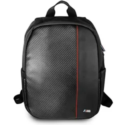 BMW Carbon Red Stripe - Rucksack für Laptop 16" (schwarz)