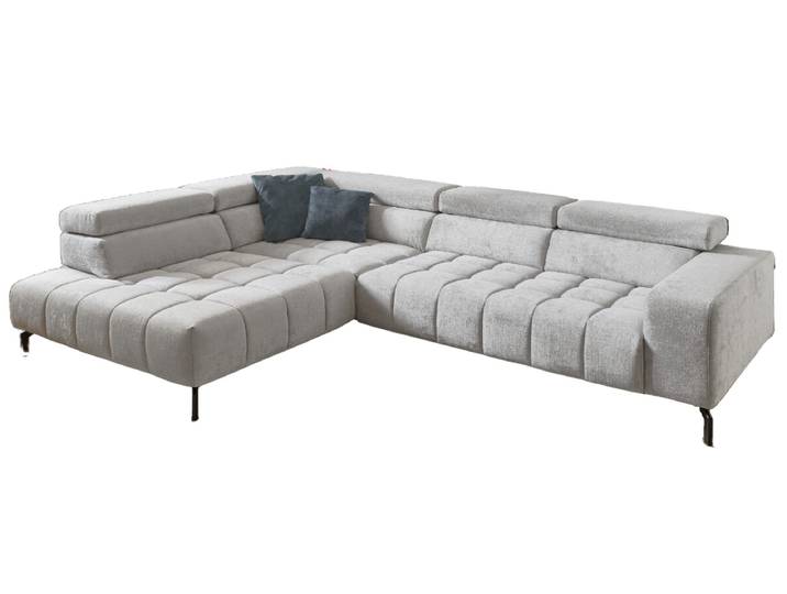Systempolster Ecksofa 23009 Silber