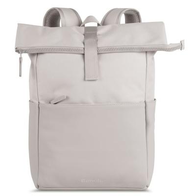 BENCH Rucksack Rolltop style, hellgrau, bis zu 17 Liter