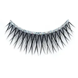 FANTASY Wimpern "Glitter", schwarz/silber