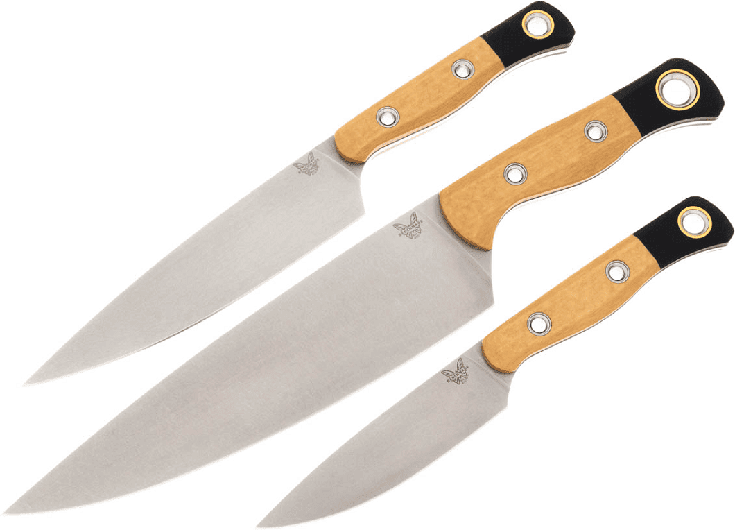 Benchmade 4000-02 Köksknivar 3st Set - Maple Wood/G10