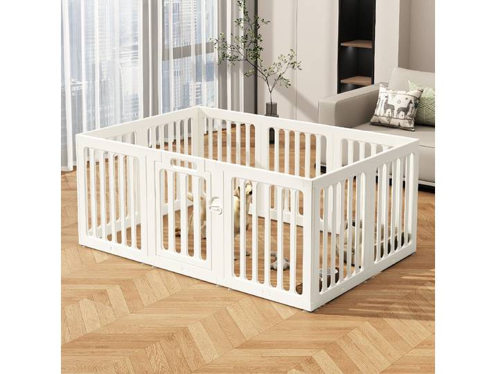 Clôture pour animaux de compagnie, hauteur 60cm, grand espace, pour chiots, Isolation intérieure, lavable, pour chien domestique, Double ventouse, Cage de sécurité pour chien