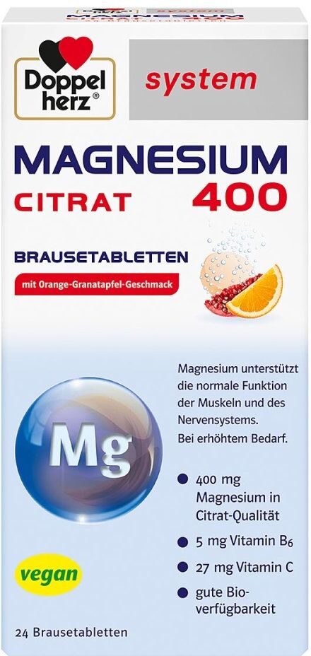 Doppelherz Magnesium 400 Citrat system Brausetabletten