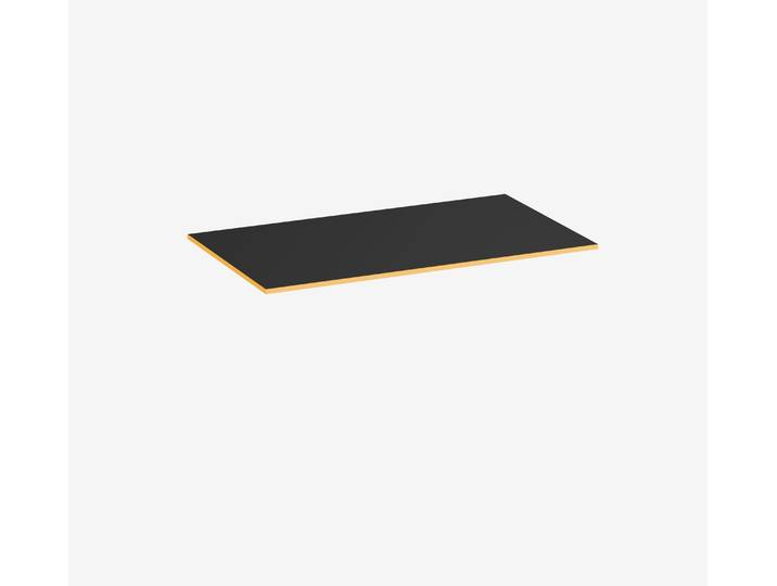 Gaming Tischplatte Rechteck, Schwarz, Klassik, 1400 x 800 x 19 mm, Kante Sundown
