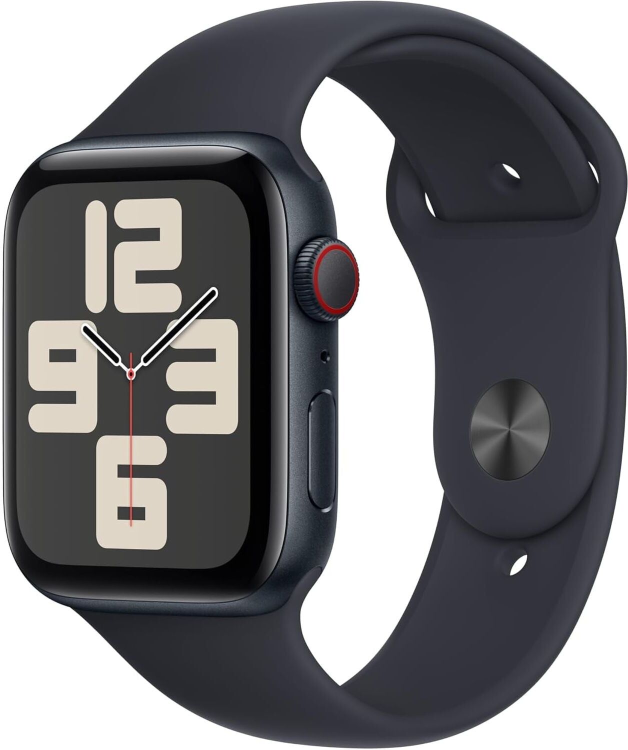 ECLAT Tech Ltd Apple Watch SE 2nd Gen GPS + Cellular 44mm Smartwatch with Midnight Aluminium Case, New
