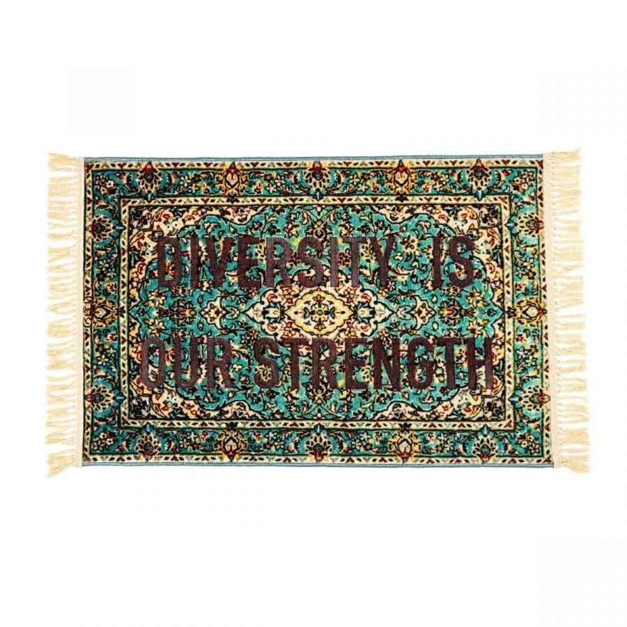 Seletti Burnt vloerkleed Diversity van polyester