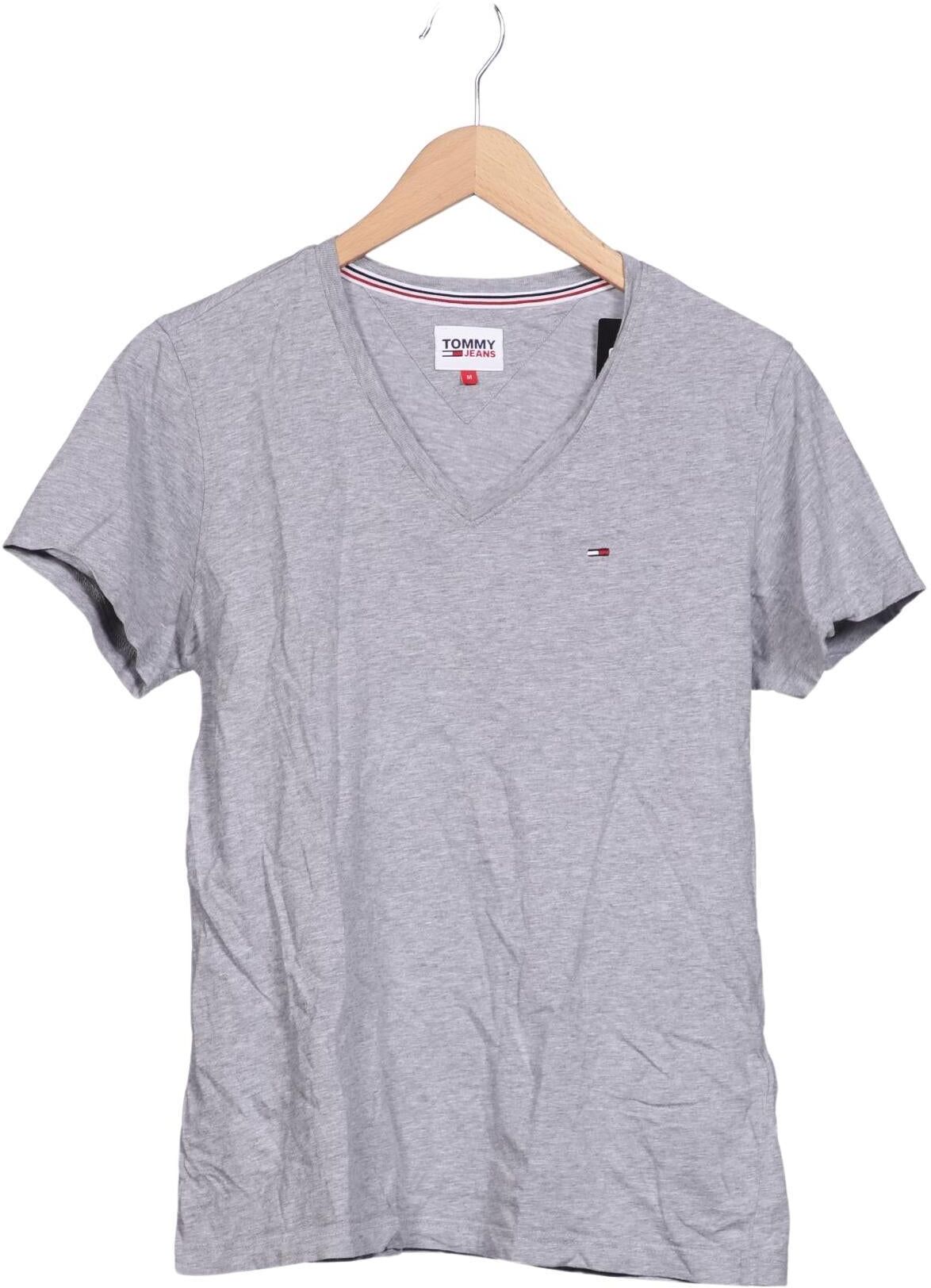 Tommy Jeans Herren T-Shirt, Grau, Gr. M, Baumwolle - Second Hand