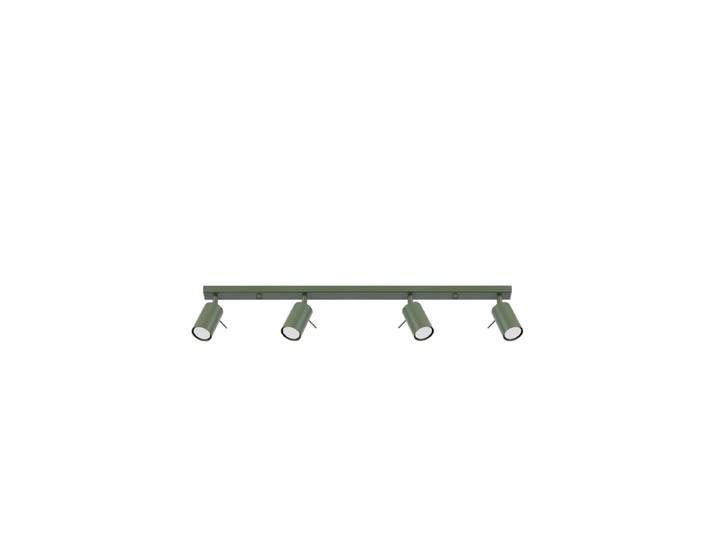 Design Deckenlampe „Ring“ 4-flammig (linear) Olivgrün Sollux Lighting