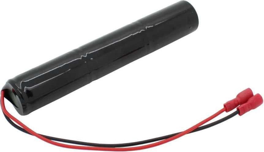 AccuCell Notlichtaccu NiMH 3,6V 4000mAh L1x3 Baby C met kabel en Faston-connectoren -4,8mm / +6,3mm