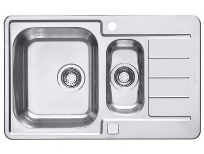 Alveus Küchenspüle Küchenspüle 79x50cm Edelstahl Einbauspüle Line maxim 70 Schrank 60cm, Rechteckig, 79/50 cm, (1 St)