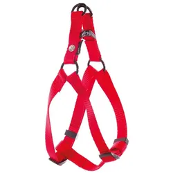 Martin Instap Tuig Nylon Rood (50, Hund, Spazieren), Halsband + Leine