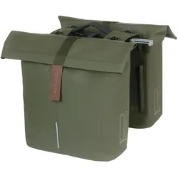 Basil City Double Pannier Bag Doppeltasche grün moss green MIK 2.0